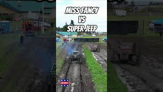 Monster truck vs Super Jeep at the mud drags justsendit offroaddriving trending [upl. by Mariam]