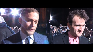 The Lost City of Z – European Premiere interviews – Charlie Hunnam amp Harry Melling [upl. by Jermaine]