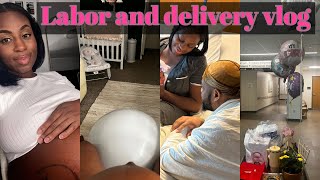 LABOR AND DELIVERY VLOG3 pushes16 hours of Labor Surprise LaborLast days being pregnant [upl. by Sigrid719]