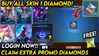 LOGIN NOW CLAIM 1800 EXTRA PROMO DIAMOND  ALLSTAR MEGA SALE EVENT 2024  MLBB [upl. by Nnyltiak]