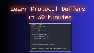 Learn Protocol Buffers Quickly 30Minute Golang Guide [upl. by Birkett]