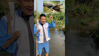 🐊 crocodile fishing 🤣🤣 [upl. by Anita]