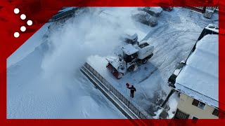 Livigno spolverata di neve sulla località della Valtellina le immagini dal drone [upl. by Akiemahs]