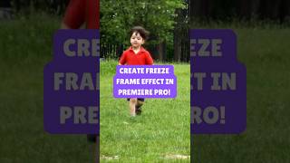 Create Freeze Frame Effect in Premiere Pro shortvideo shorts short [upl. by Sielen]