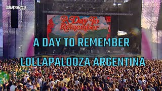 A Day To Remember  Live Lollapalooza Argentina 2022 [upl. by Cutlerr]