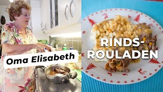 Rindsrouladen mit Nockerln von Oma Elisabeth  Rezept Video  Cooking Grannies [upl. by Matlick]