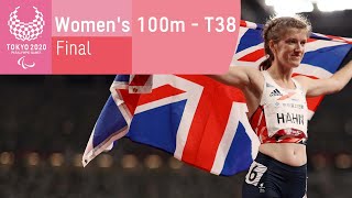 Womens 100m  T38  Final  Athletics  Tokyo 2020 Paralympic Games [upl. by Irej]