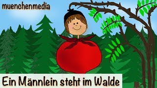 🎵 Ein Männlein steht im Walde  Kinderlieder deutsch  Kinderlieder zum Mitsingen  muenchenmedia [upl. by Ferdinande495]