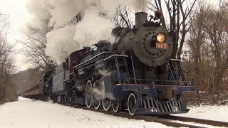 RampN 425 and CNJ 113 Historic Steam Journeys Through Anthracite Country [upl. by Nywde366]