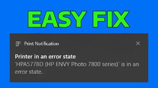 How To Fix Printer in Error State in Windows 11 [upl. by Aihpled553]