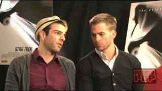 BROMANCE Kirk Spock and Blunty  Zachary Quinto amp Chris Pine Star Trek Stars [upl. by Luanne]