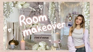 AESTHETIC ROOM MAKEOVER ♡ pinterest inspired ✧･ﾟ ✧･ﾟ [upl. by Kcirdnekel]