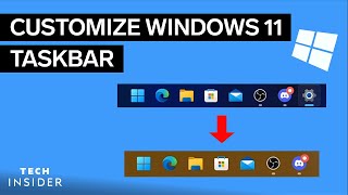 How To Customize Windows 11 Taskbar [upl. by Nodnol]