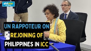 UN rapporteur Irene Khan on how important it is for the Philippines to rejoin the ICC [upl. by Delfeena]