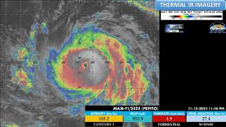 NOVEMBER 16 2024  12AM  TYPHOON MANYI PepitoPH [upl. by Jasmine]