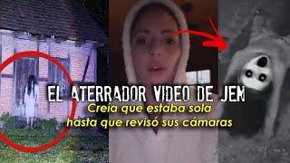 El aterrador video de Jen  Creía que estaba sola hasta que revisó sus cámaras [upl. by Gordy]