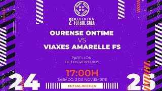 OURENSE ONTIME B  VIAXES AMARELLE FS  SEGUNDA DIVISIÓN FEMENINA FÚTBOL SALA  J7 [upl. by Ahsirek]