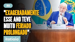 LULA RECLAMA DE FERIADOS PROLONGADOS EM 2023 DURANTE REUNIÃO MINISTERIAL [upl. by Grieve]