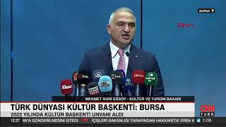 Türk Dünyası Kültür Başkenti Bursa CNN Türk [upl. by Paresh]