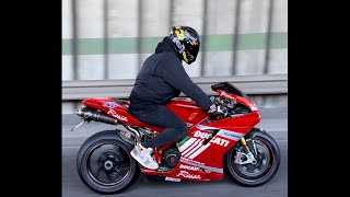 DUCATI 1098R Termignoni 70φ racing full exhaust system soundCasey Stoner color🇦🇺 [upl. by Carola]