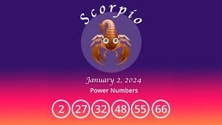 Scorpio horoscope for January 2 2024 [upl. by Anelac378]