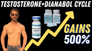 TESTOSTERONE  DIANABOL STEROID CYCLE FOR BEGINNERS FOR BULKING [upl. by Nannerb585]