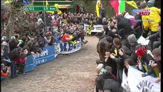 Fabian Cancellara attack  Ronde van Vlaanderen 2010 [upl. by Wilona]