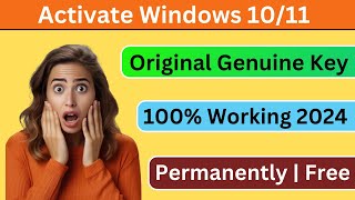 How To Get Windows 10 Or 11 Activation Product Key 2024 [upl. by Leuqar]