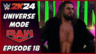 WWE 2K24  Universe Mode  Raw Episode 18 [upl. by Durrett354]