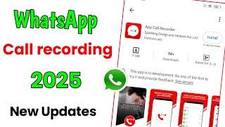 WhatsApp call recording kaise karen 2025  how to record whatsapp call  whatsapp call recorder [upl. by Nilesoj]