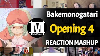 Bakemonogatari Opening 4  Reaction Mashup [upl. by Nanahs478]