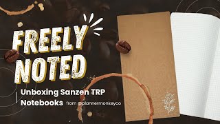 Tomoe River Paper Notebooks  Planner Monkey Co Unboxing Coffee Brown Freely Noted [upl. by Nagyam]