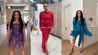 Tia Mowry Shows Off Her Stunning Wardrobe In Celebration of Her 45th Birthday [upl. by Lednik]