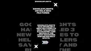 Google Flights Unveils New Features [upl. by Pettifer]