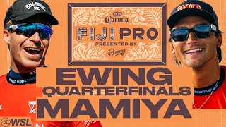 Ethan Ewing vs Barron Mamiya  Corona Fiji Pro presented by Bonsoy 2024  Quarterfinals [upl. by Moriah421]