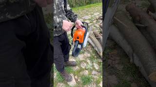 Запуск на холодну STIHL  MS 180 [upl. by Jadwiga]