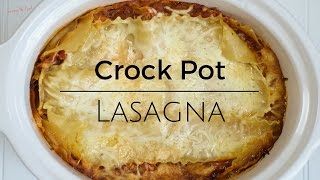 Crockpot Lasagna Recipe [upl. by Quintie]