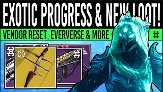 Destiny 2 PATCH CHANGES TODAY amp EVERVERSE LOOT Exotic Progress Vendor Reset amp New Loot 27 June [upl. by Wsan105]