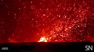 Watch a mini tornado of spewing lava in action  Science News [upl. by Loma]