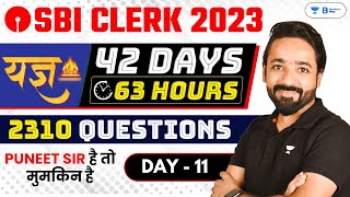 SBI Clerk 2023  Reasoning 42 Days Crash Course  Day  11  Puneet Kumar Sharma [upl. by Hana]