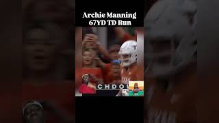 Archie Manning shows he got speed burners as he races to the endzone for a 67YD Longhorns TD [upl. by Clementina]