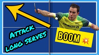 How To TOPSPIN Any Serve LONG To Your BACKHAND  STEPBYSTEP GUIDE [upl. by Sletten667]