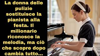 La donna delle pulizie sostituisce la pianista alla festa Il milionario riconosce la melodia ma [upl. by Eiramenna886]