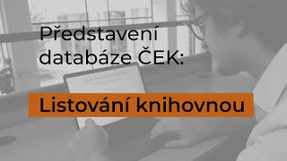 Představení databáze ČEK Listování knihovnou [upl. by Richia]