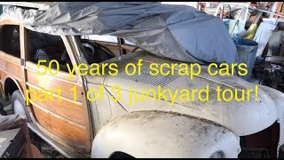 Junkyard Diamonds Part 1 Rare Woody Wagons Hot Rods and More [upl. by Aikym14]