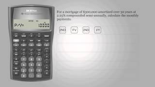 Mortgage payments – Texas Instruments BA II PLUS [upl. by Coleville45]