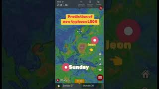 TYPHOON LEON PREDICTION kristine weather philippines leon bagyo latestnews newsupdate [upl. by Meibers]