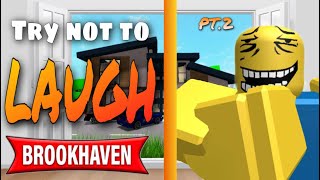 Try not to laugh  Brookhaven funny moments 😂 2 [upl. by Oicnedurp]