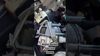 Nissan Qashqai Fuel Filter change [upl. by Anirda]