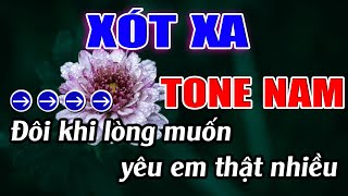 Xót Xa Karaoke Tone Nam  Em  Karaoke Lâm Beat  Beat Mới [upl. by Kavita]